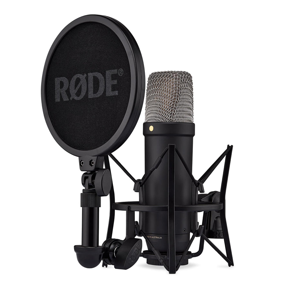 Rode NT1 5th Generation Large-Diaphragm XLR/USB Condenser Microphone, Black