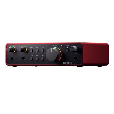 Focusrite Scarlett 2i2 (4th Gen) USB Interface Bundle with MXL 550/551R Microphone Kit & Cables