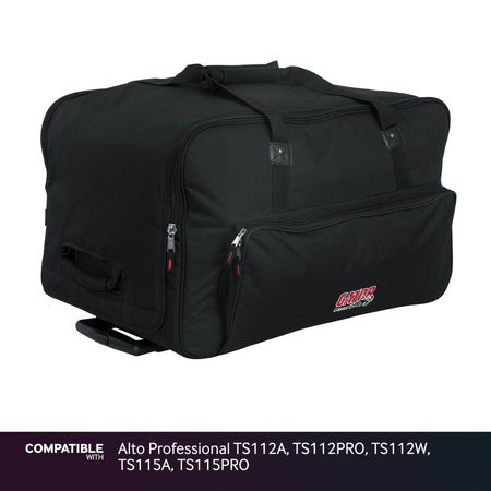 Gator Rolling Speaker Bag for Alto Professional TS112A, TS112PRO, TS112W, TS115A, TS115PRO