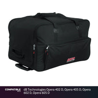 Gator Rolling Speaker Bag for dB Technologies Opera 402 D, Opera 405 D, Opera 602 D, Opera 605 D