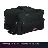 Gator Rolling Speaker Bag for Electro-Voice ELX200-12, ETX-12P, SX250