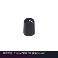 PixelGear Black Knob wtih Black Cap for PreSonus ACP88 (ACP-88) Compressor