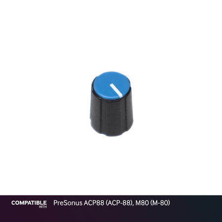 PixelGear Black Knob wtih Blue Cap for PreSonus ACP88 (ACP-88), M80 (M-80)