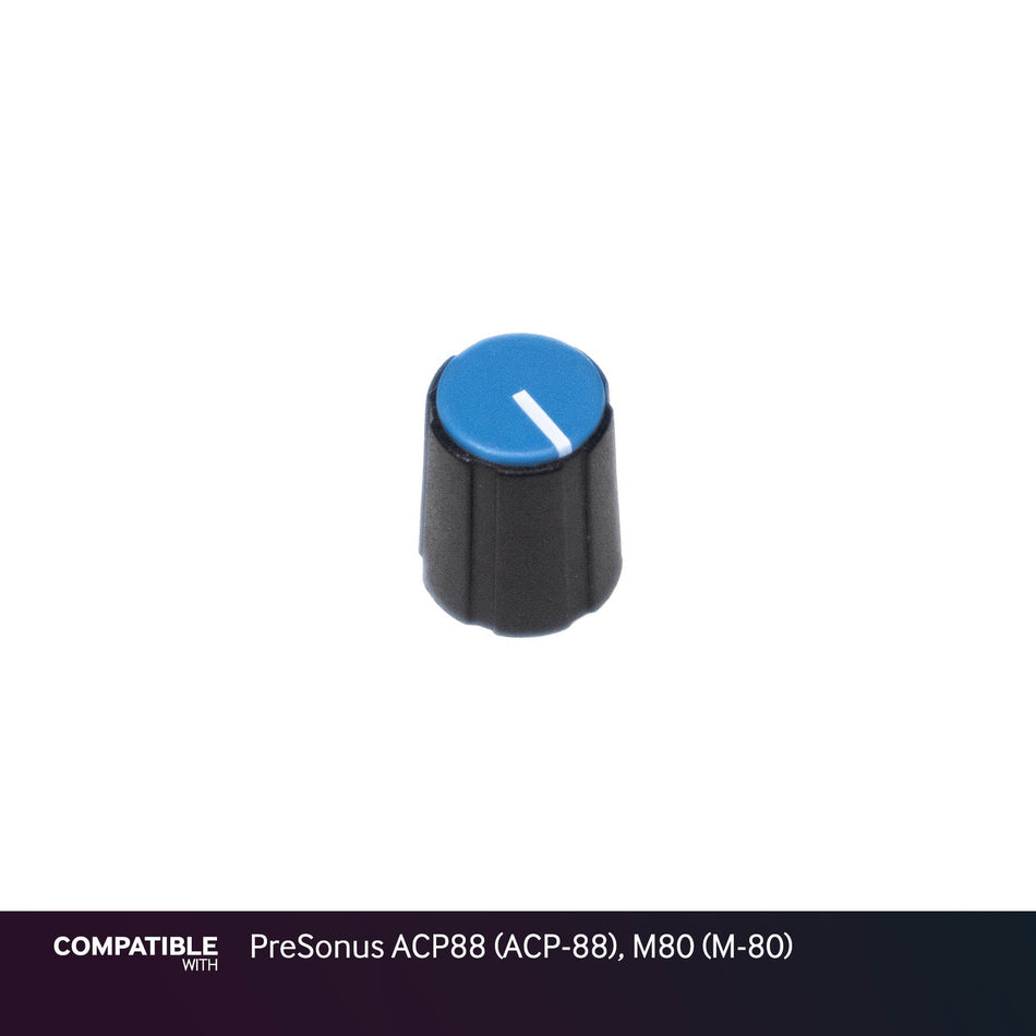 PixelGear Black Knob wtih Blue Cap for PreSonus ACP88 (ACP-88), M80 (M-80)