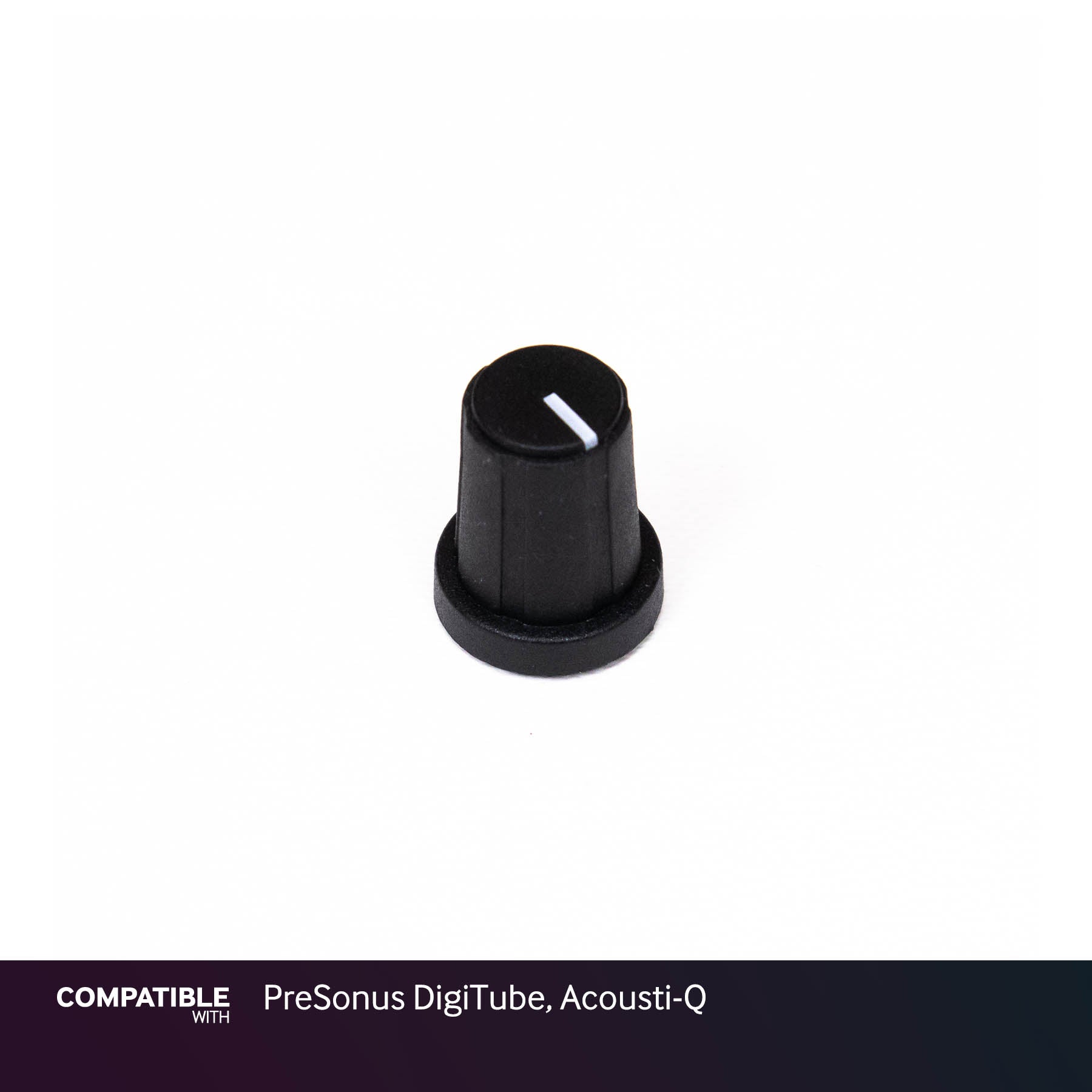 PixelGear Black Knob with Cap for PreSonus DigiTube, Acousti-Q