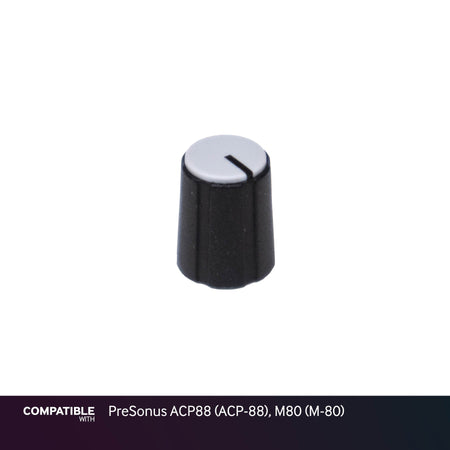 PixelGear Black Knob wtih Gray Cap for PreSonus ACP88 (ACP-88), M80 (M-80)