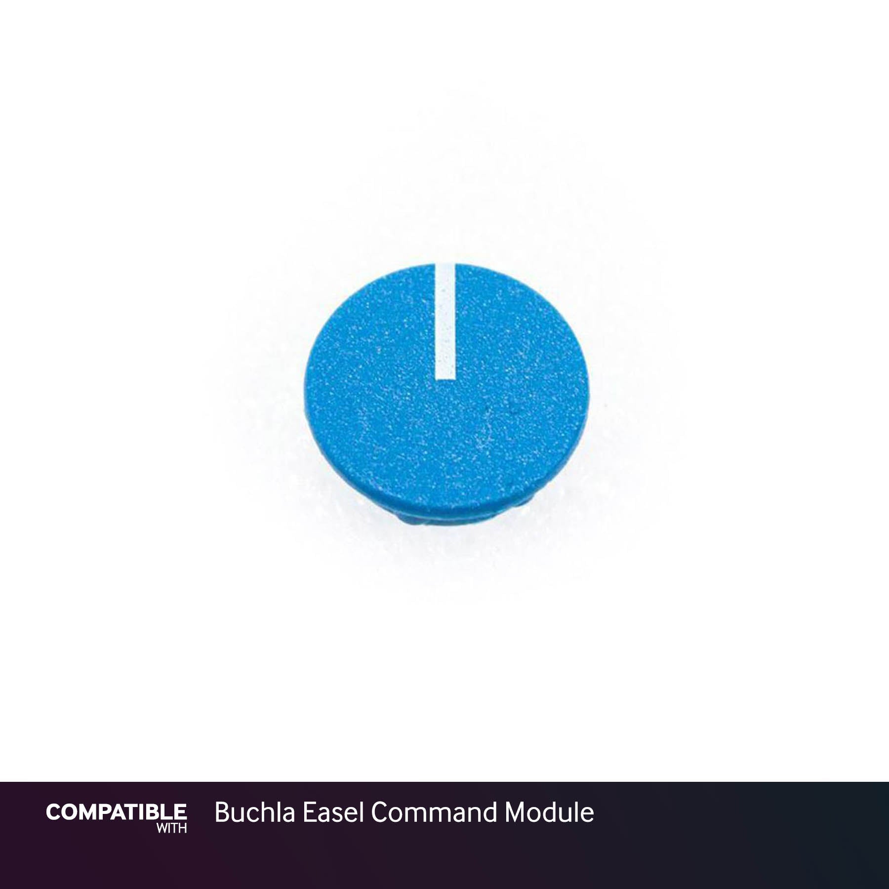12mm Blue Knob Cap with Line for Buchla Easel Command Module