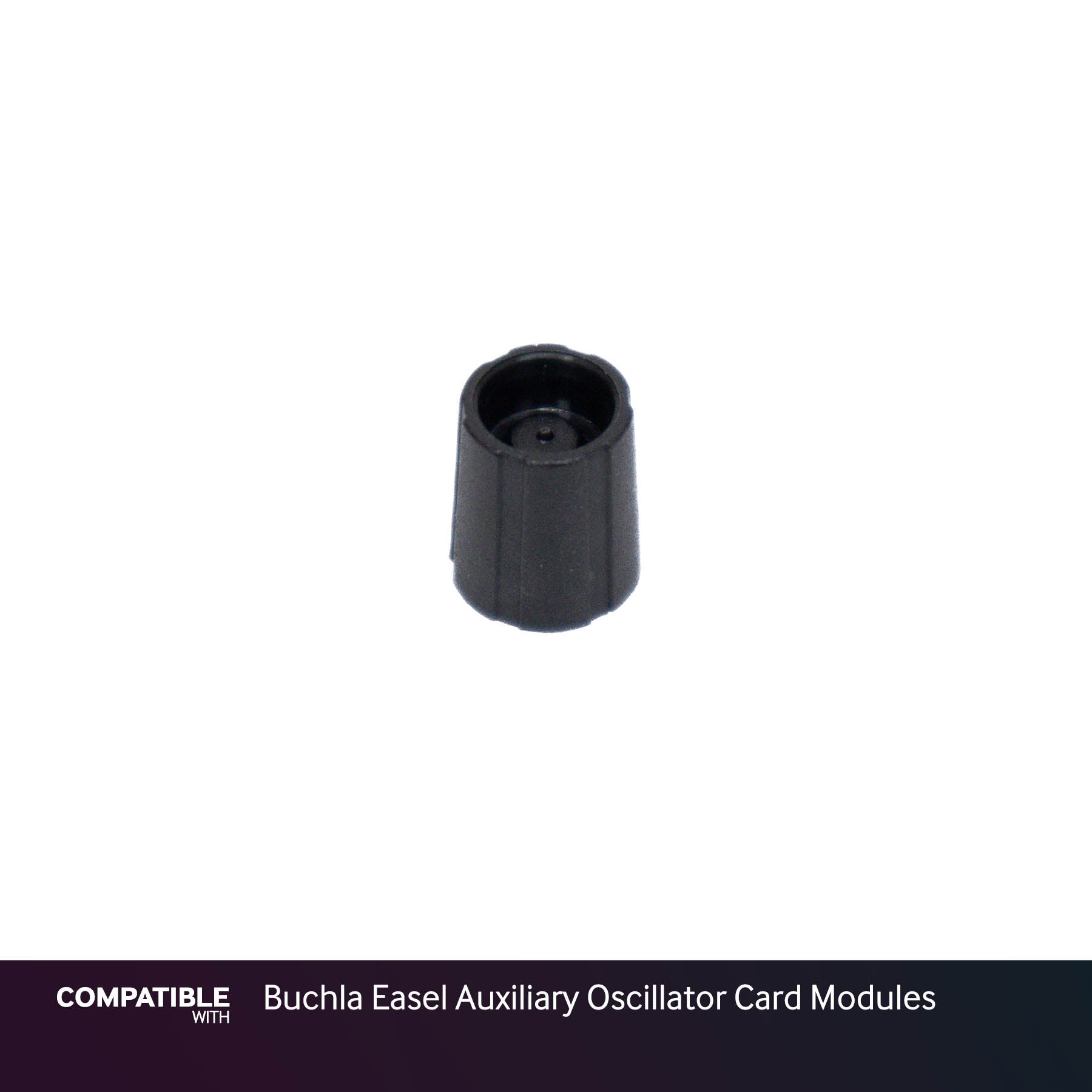 9mm Black D-Shaft Knob for Buchla Easel Auxiliary Oscillator Card Modules