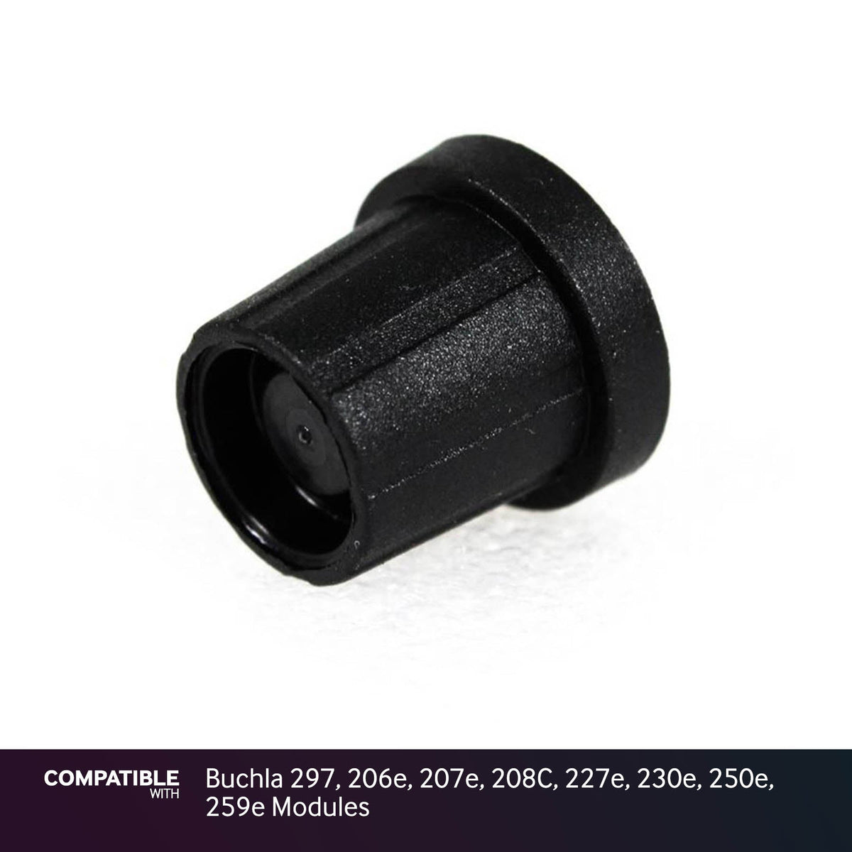 15mm Black D-Shaft Knob for Buchla 297, 206e, 207e, 208C, 227e, 230e, 250e, 259e Modules