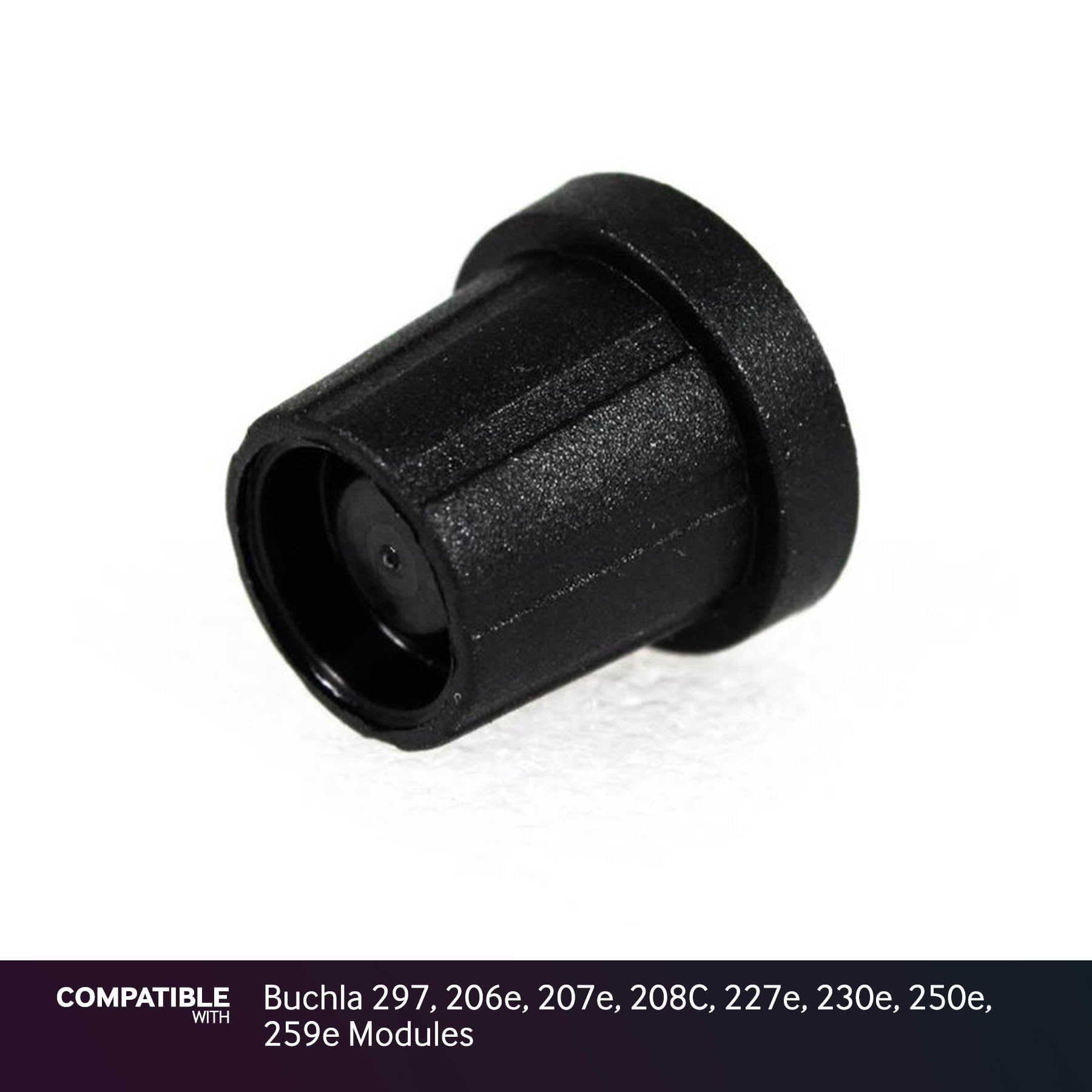 15mm Black D-Shaft Knob for Buchla 297, 206e, 207e, 208C, 227e, 230e, 250e, 259e Modules