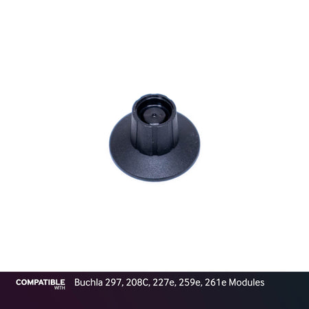 Black D-Shaft Knob with Dial for Buchla 297, 208C, 227e, 259e, 261e Modules