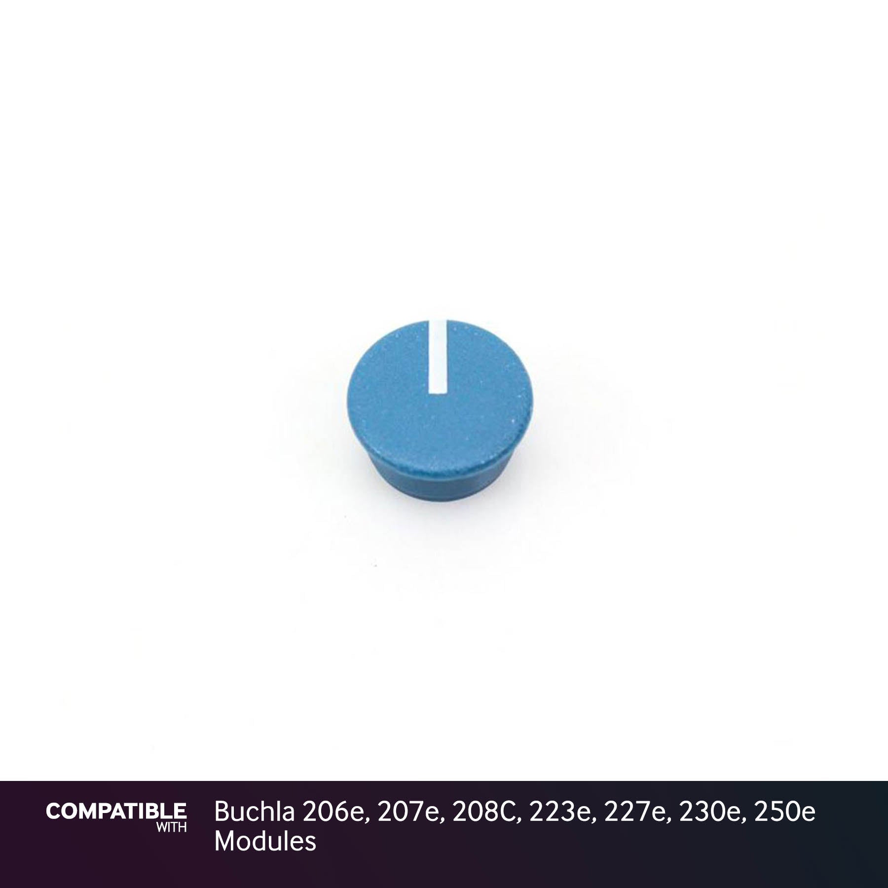 9mm Blue Knob Cap with Line for Buchla 206e, 207e, 208C, 223e, 227e, 230e, 250e Modules