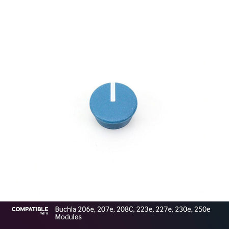 9mm Blue Knob Cap with Line for Buchla 206e, 207e, 208C, 223e, 227e, 230e, 250e Modules