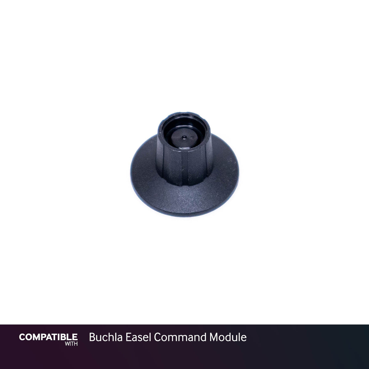 Black D-Shaft Knob with Dial for Buchla Easel Command Module