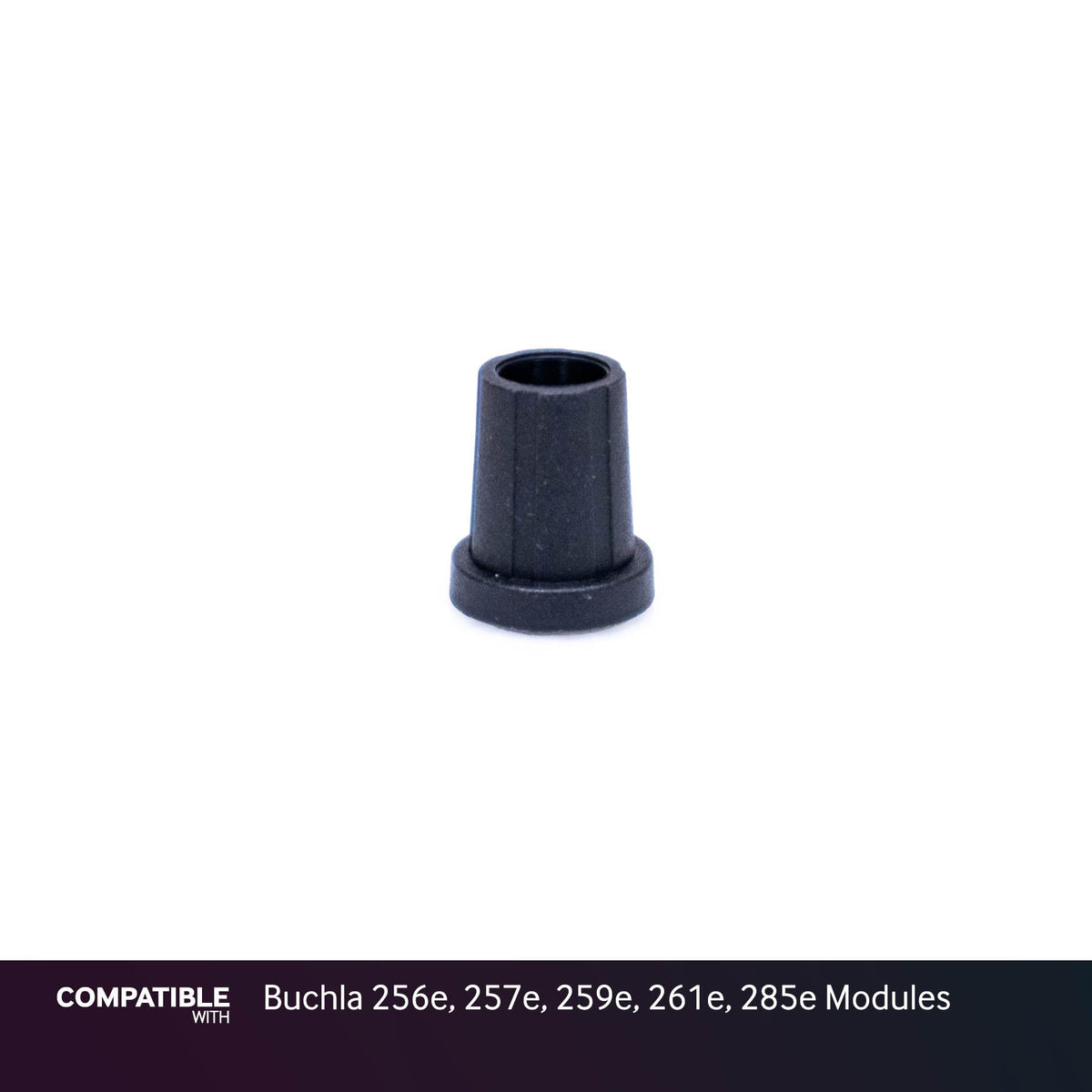 9mm Black D-Shaft Knob with Nut Cover for Buchla 256e, 257e, 259e, 261e, 285e Modules