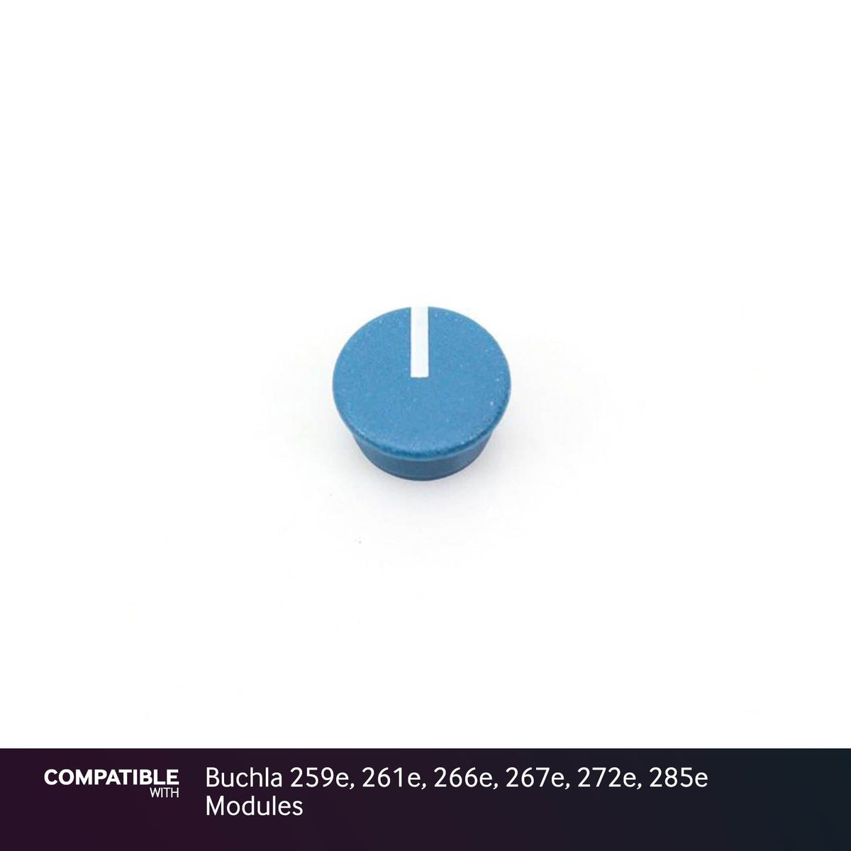 9mm Blue Knob Cap with Line for Buchla 259e, 261e, 266e, 267e, 272e, 285e Modules