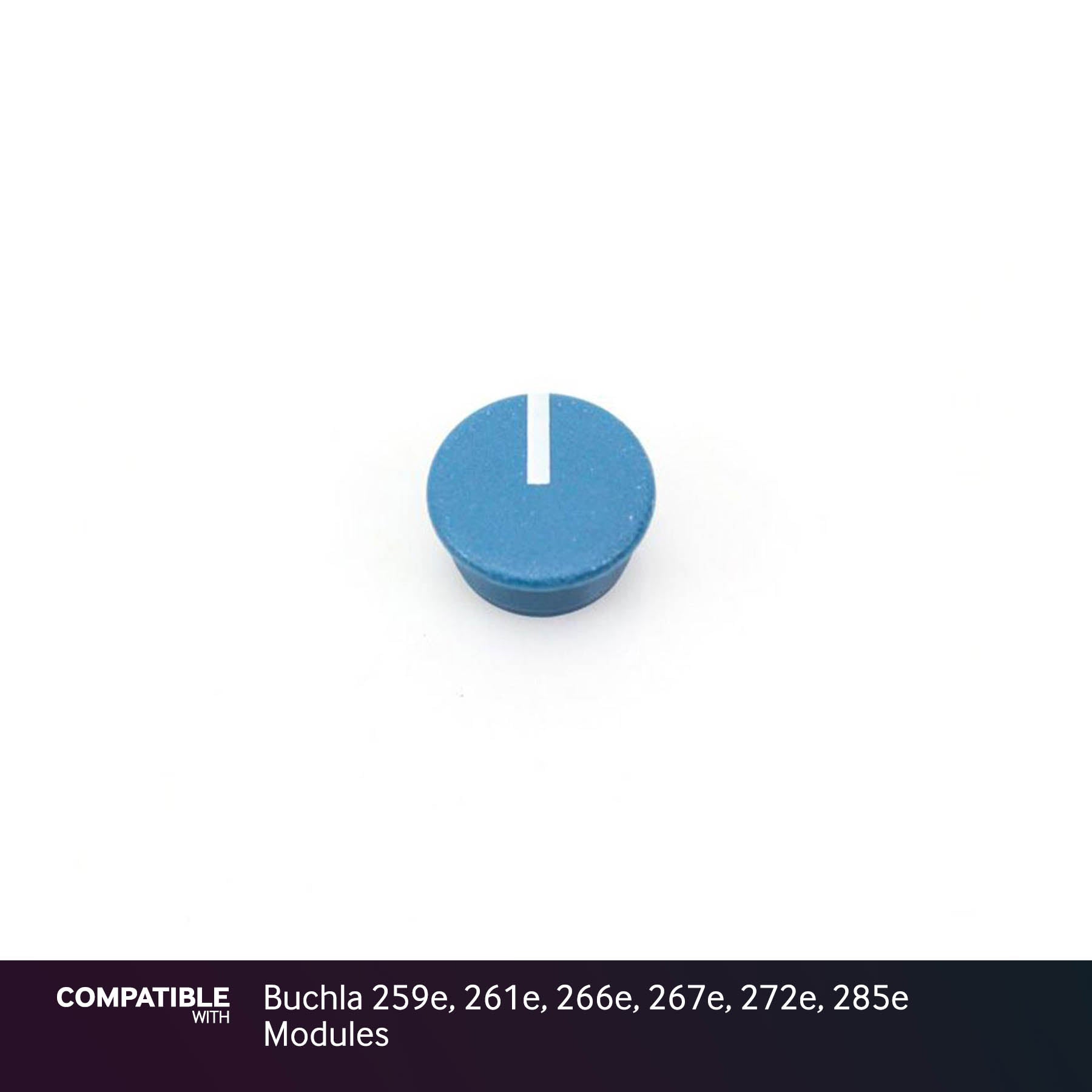 9mm Blue Knob Cap with Line for Buchla 259e, 261e, 266e, 267e, 272e, 285e Modules