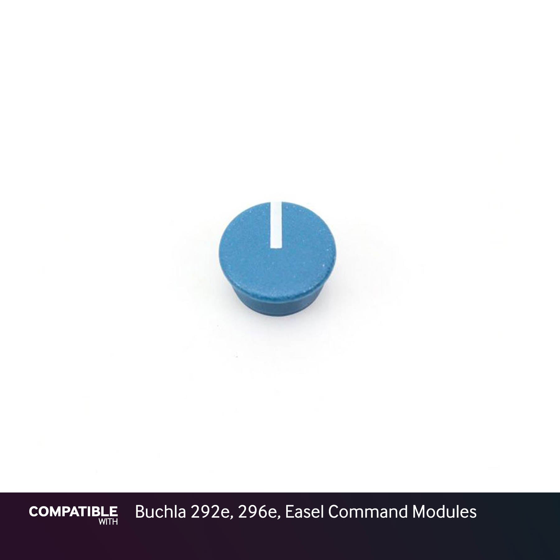 9mm Blue Knob Cap with Line for Buchla 292e, 296e, Easel Command Modules