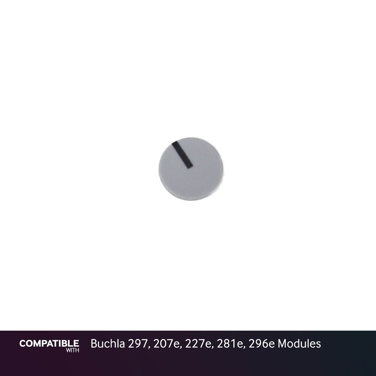 9mm Gray Knob Cap with Line for Buchla 297, 207e, 227e, 281e, 296e Modules