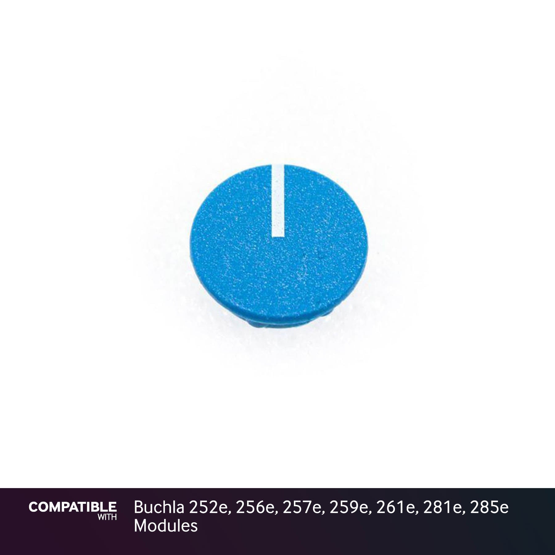 12mm Blue Knob Cap with Line for Buchla 252e, 256e, 257e, 259e, 261e, 281e, 285e Modules