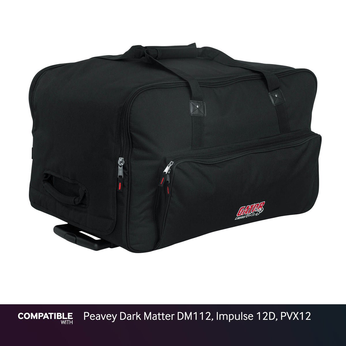 Gator Rolling Speaker Bag for Peavey Dark Matter DM112, Impulse 12D, PVX12