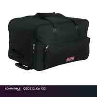 Gator Rolling Speaker Bag for QSC E12, KW122