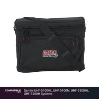 Gator Wireless Gig Bag for Gemini UHF-5100HL, UHF-5100M, UHF-5200HL, UHF-5200M Systems