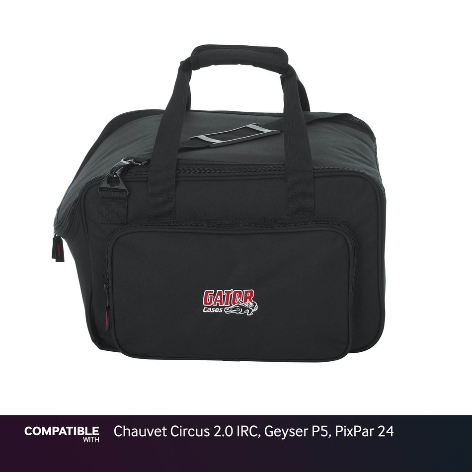 Gator Lighting Gig Bag for Chauvet Circus 2.0 IRC, Geyser P5, PixPar 24