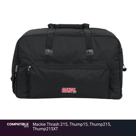 Gator Rolling Speaker Bag for Mackie Thrash 215, Thump15, Thump215, Thump215XT