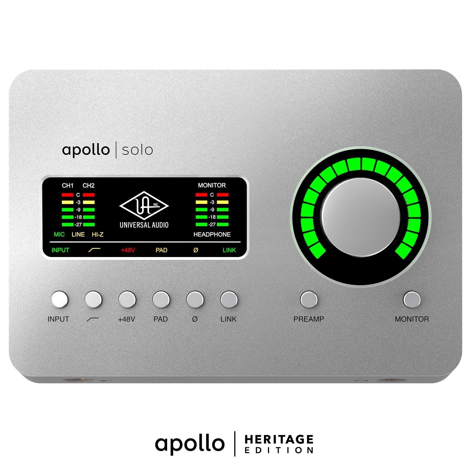【美品】UNIVERSALAUDIO apollosolo HERITAGE Olimpus Music | Universal Audio – Apollo Solo USB Heritage Ed.