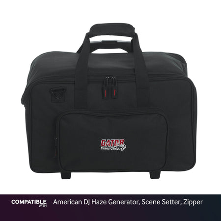 Gator Lighting Gig Bag with Wheels for American DJ Haze Generator, Scene Setter, Zipper