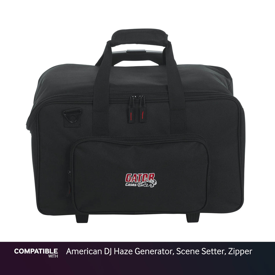 Gator Lighting Gig Bag with Wheels for American DJ Haze Generator, Scene Setter, Zipper