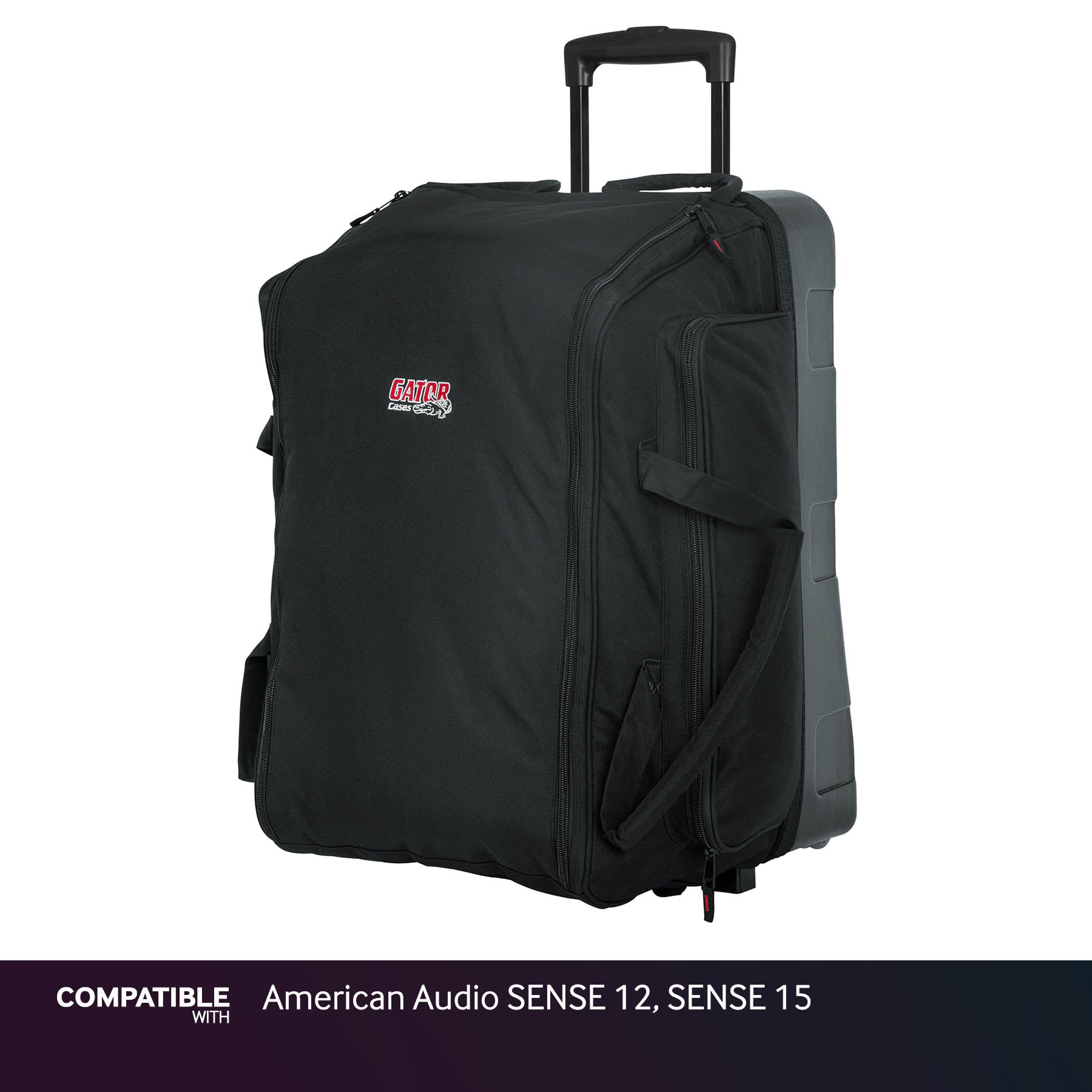 Gator Reinforced Wheeled Speaker Bag for American Audio SENSE 12, SENSE 15