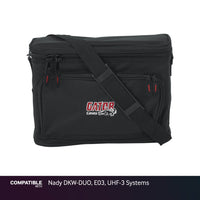 Gator Wireless Gig Bag for Nady DKW-DUO, E03, UHF-3 Systems