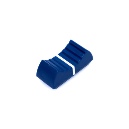 Full Set of White & Blue Fader Caps for Mackie CFX16, CFX16 mkII Mixers