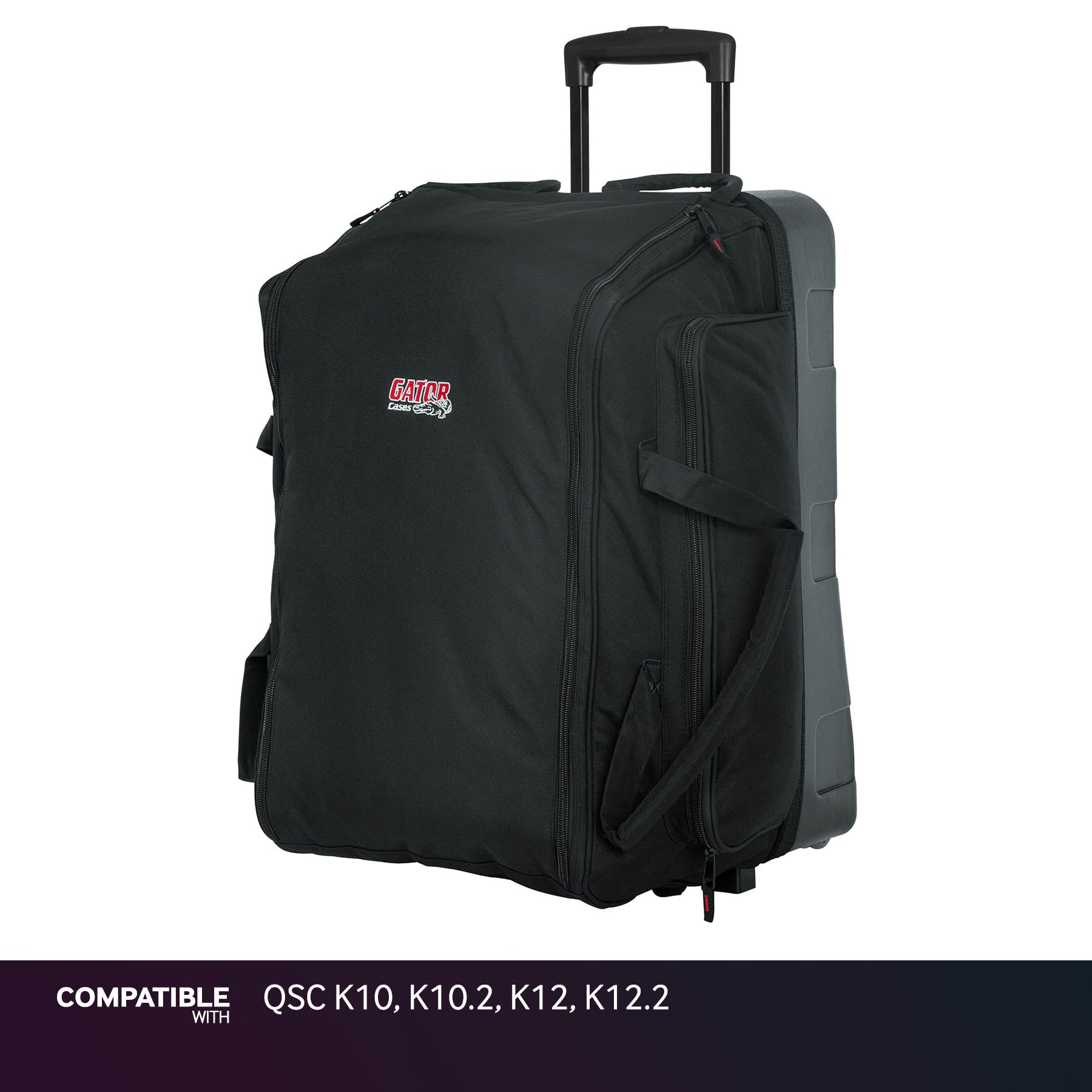 Gator Reinforced Wheeled Speaker Bag for QSC K10, K10.2, K12, K12.2