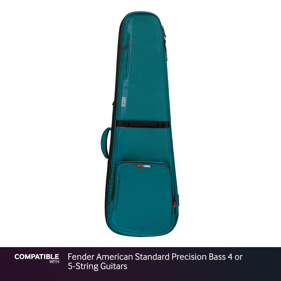 Gator Blue ICON Case for Fender American Standard Precision Bass 4 or 5-String Guitars