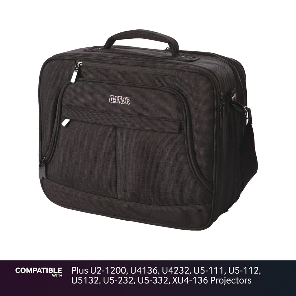 Gator Laptop & Projector Case for Plus U2-1200, U4136, U4232, U5-111, U5-112, U5132, U5-232, U5-332, XU4-136 Projectors