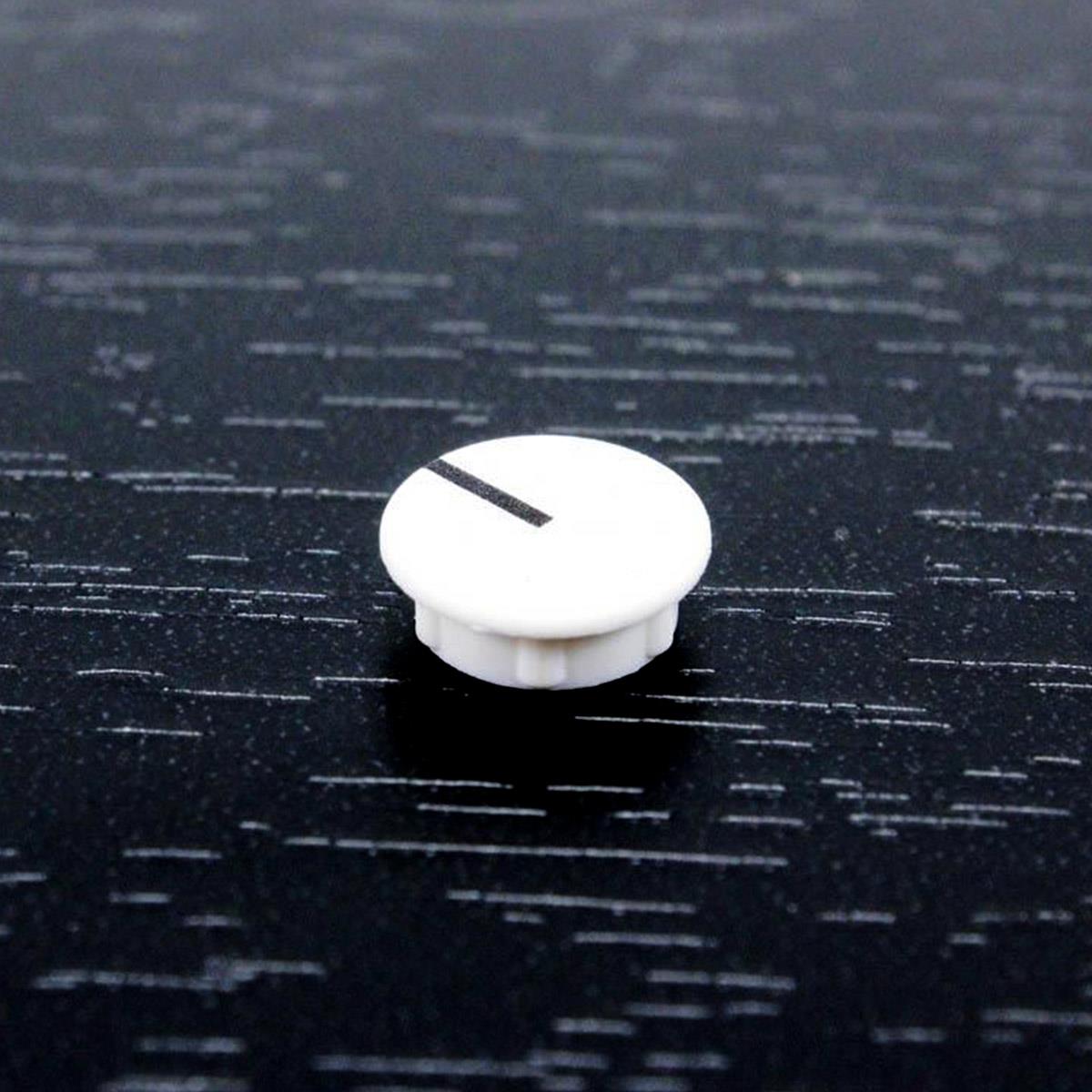 White Knob Cap with Line for DeltaLab Super Time Line ADM 512, ADM 2048