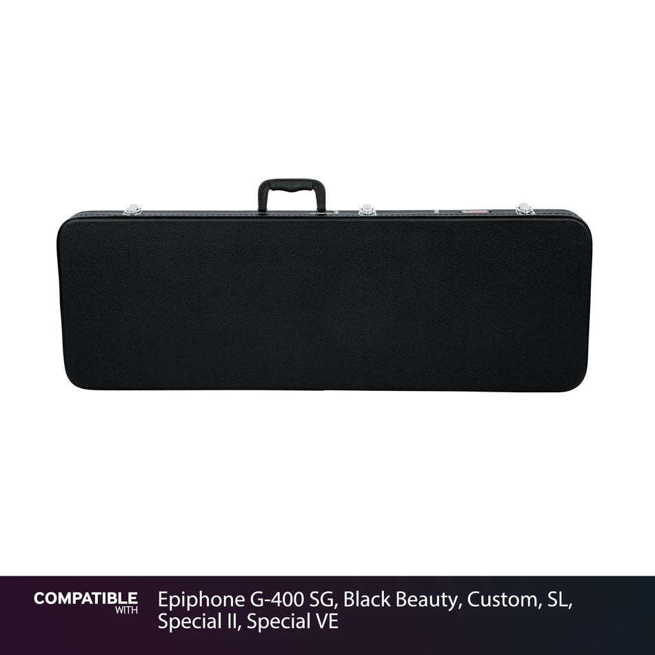 Gator Wood Case for Epiphone G-400 SG, Black Beauty, Custom, SL, Special II, Special VE