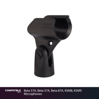 Shure Mic Clip for Beta 57A, Beta 57A, Beta 87A, KSM8, KSM9 Microphones