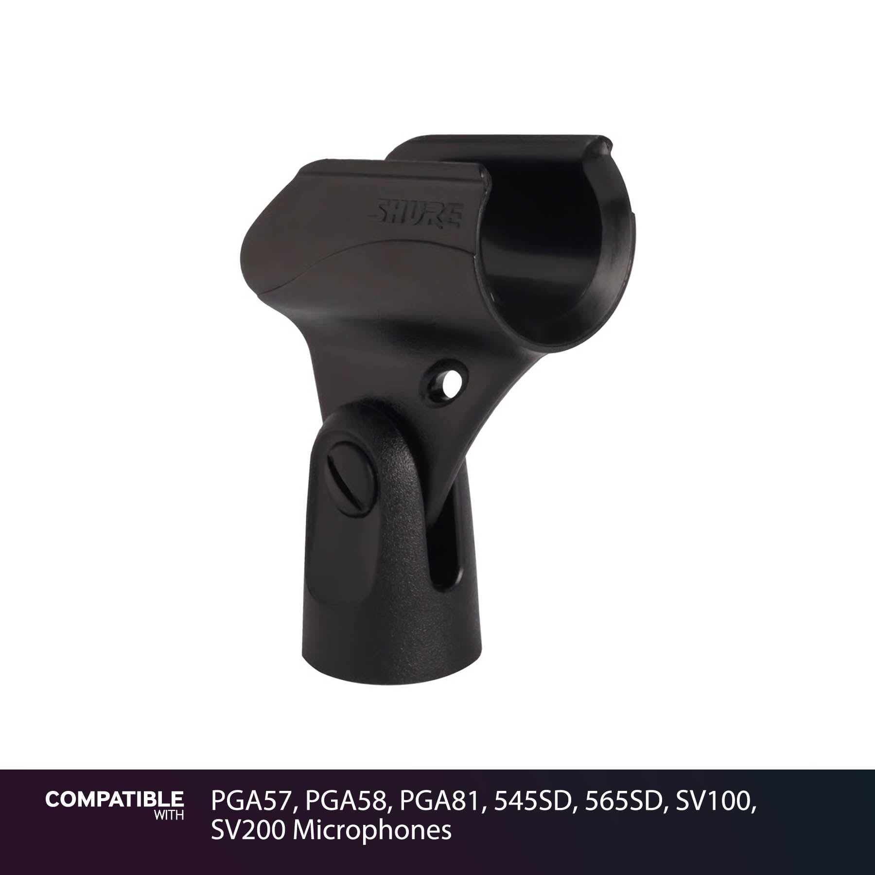 Shure Mic Clip for PGA57, PGA58, PGA81, 545SD, 565SD, SV100, SV200 Microphones