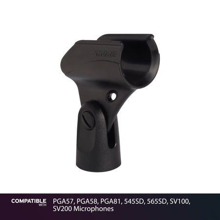 Shure Mic Clip for PGA57, PGA58, PGA81, 545SD, 565SD, SV100, SV200 Microphones