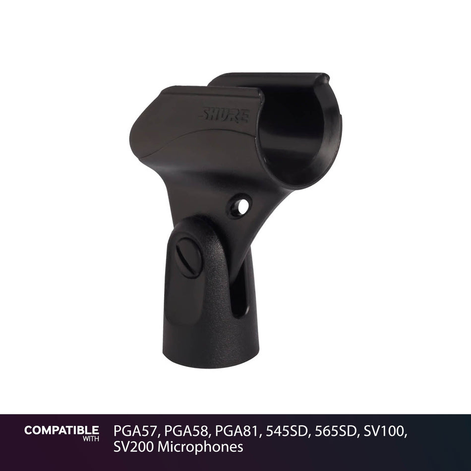 Shure Mic Clip for PGA57, PGA58, PGA81, 545SD, 565SD, SV100, SV200 Microphones