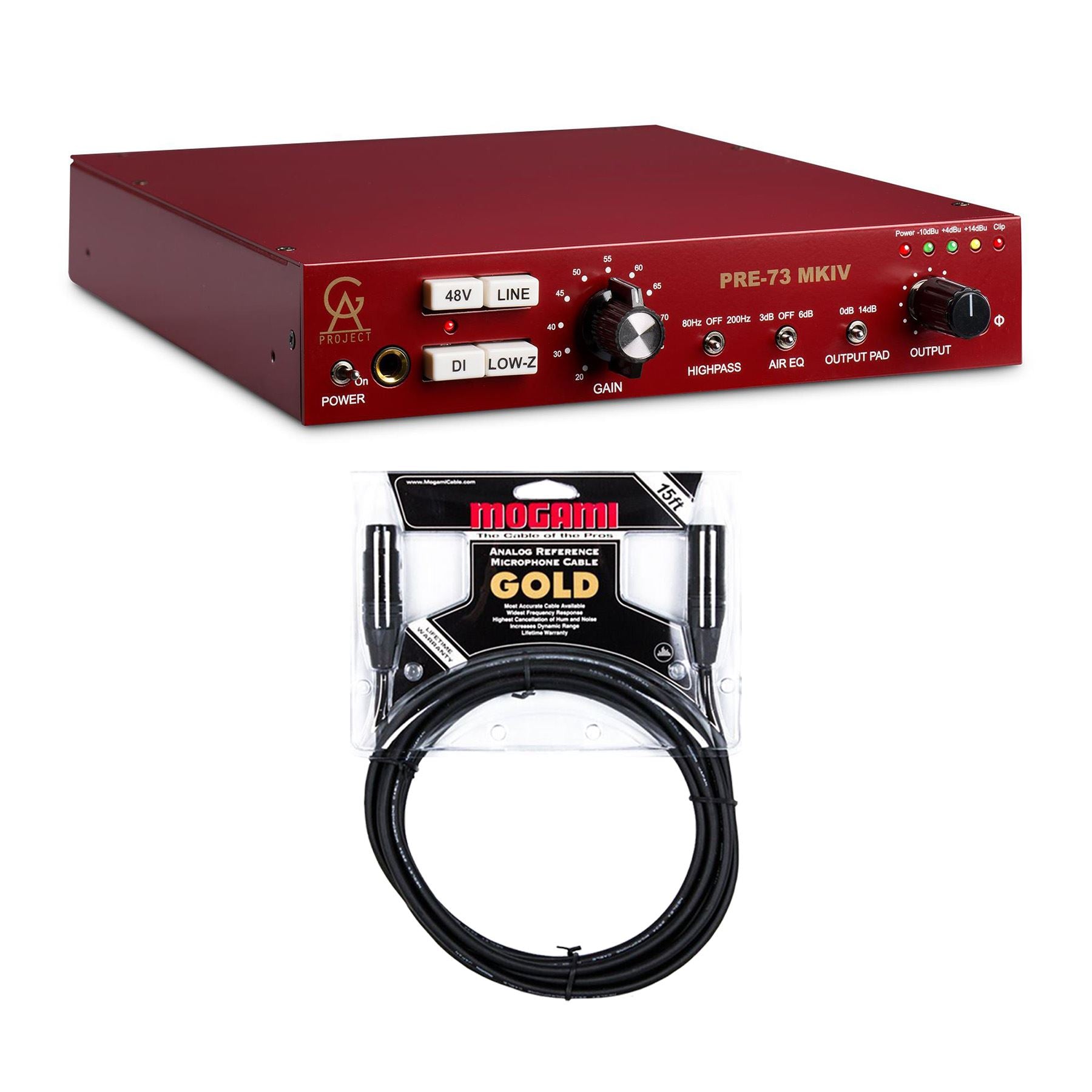 Golden Age Project Pre-73 MKIV Preamp Bundle with Mogami