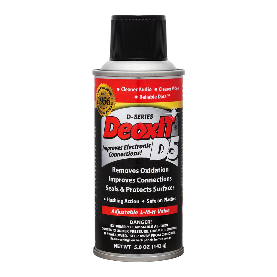 Hosa CAIG DeoxIT D5 Contact Cleaner Spray, 5oz