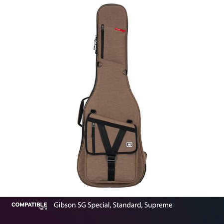 Gator Tan Transit Case for Gibson SG Special, Standard, Supreme