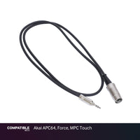 Rapco 1/8" TRS MIDI Type-A Cable for Akai APC64, Force, MPC Touch