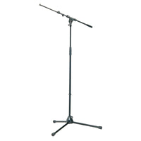 K&M 21090 210/9 Black Tripod Base Mic Stand with Boom Arm