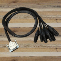 Open Box Mogami 10-foot Gold DB25-XLRF 8-channel Snake GOLD-DB25-XLRF-10 Cable
